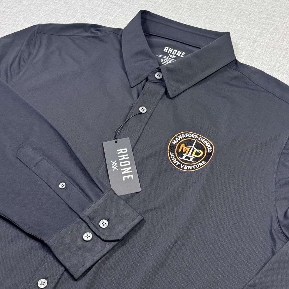 Rhone Shirt Mens XL Black Commuter Classic Fit Button-Up Stretch 101351